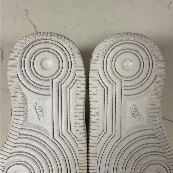 Nike Air Force 1 Low (TD) CZ1691-100 White Black Swoosh Size 6 C - Picture 11 of 17